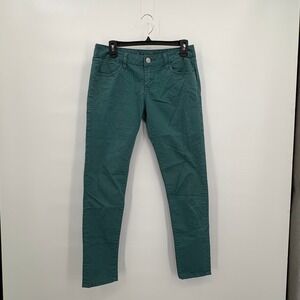 American Rag Cie Womens Teal Green Skinny Pants Low Rise Stretch Size 7S